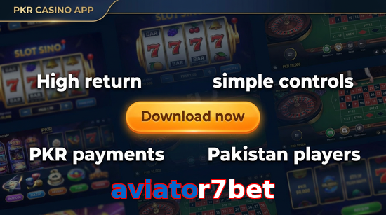 Main screen of Aviator7bet gamedownload page for PK players