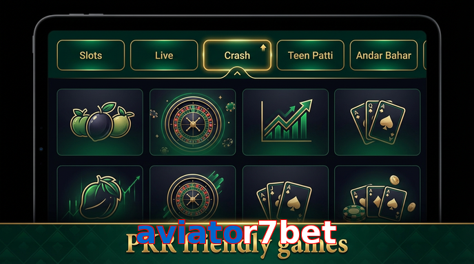 Game list for Aviator7bet games section